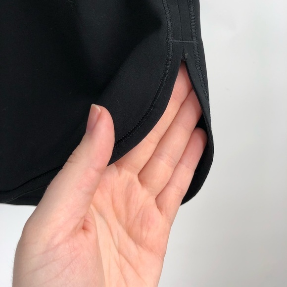 LULULEMON On The Fly Skirt 21" Black 6 W8897S Drawstring Elastic Waist Luxtreme - Picture 3 of 8